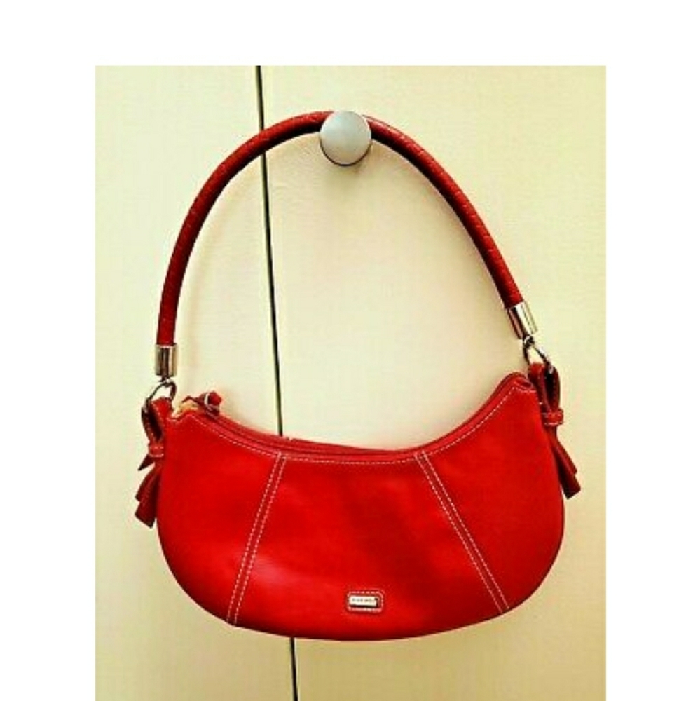 Nine West red PCV leather hobo purse Fabulous